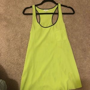 River Island Neon Green Pocketed Tank Top